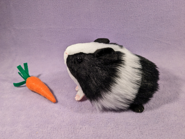 Little Black Dutch Guinea Pig Plushie