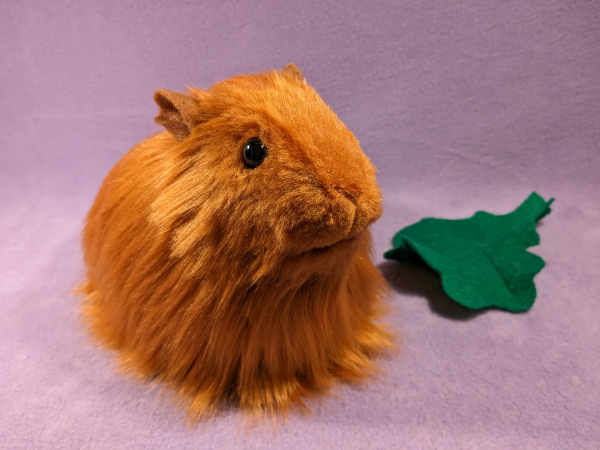 Big Ginger Longhaired Guinea Pig Plushie