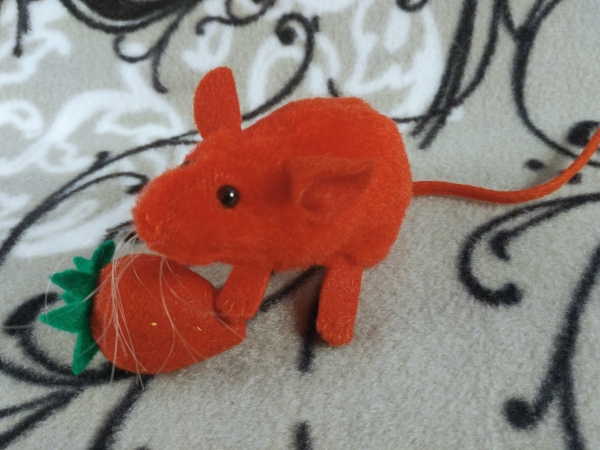 Red Mouse Plushie