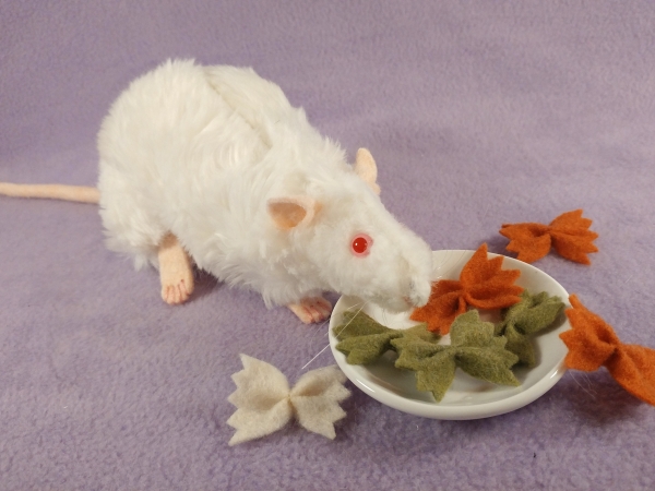 White Rex Rat Plushie
