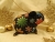 Black with Colorful Snow Guinea Pig Ornament