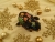 Black with Colorful Snow Guinea Pig Ornament