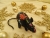 Black with Colorful Snowflakes Mouse/Rat Ornament