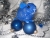Blue & Silver Guinea Pig Ornament