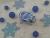 Blue Checkered Snowflakes Guinea Pig Ornament