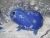 Blue Snowflakes 2 Guinea Pig Ornament