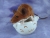 Brown Mouse Plushie with White Belly
