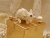 Cream with Gold Vines Mouse/Rat Ornament