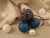 Dark Blue Checkered Mouse/Rat Ornament