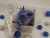 Dark Blue with Silver Snow Guinea Pig Ornament