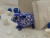 Dark Blue with White Snow Guinea Pig Ornament