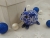 Dark Blue with White Snow Guinea Pig Ornament