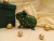 Green with Gold Vines Guinea Pig Ornament