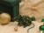 Green with Gold Vines Mouse/Rat Ornament