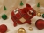 Maroon Checkered Guinea Pig Ornament
