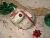 Red & Green on White Guinea Pig Ornament