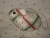 Red & Green on White Guinea Pig Ornament