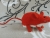 Red Mouse Plushie with White Belly