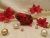 Red Poinsettias 2 Guinea Pig Ornament