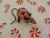 Red & White Candies Mouse/Rat Ornament (Black)