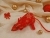 Red with Gold Stars Mouse/Rat Ornament