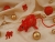 Red with Gold Stars Mouse/Rat Ornament