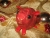 Red with Gold Vines Guinea Pig Ornament