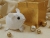 Clone of White Holly Guinea Pig Ornament (Gold)