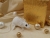 White Holly Mouse/Rat Ornament (Gold)