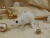 White Holly Mouse/Rat Ornament (Gold)