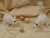 White Holly Mouse/Rat Ornament (Gold)