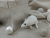 White Holly Mouse/Rat Ornament (Silver)