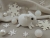 White Snowflakes Guinea Pig Ornament (Silver)