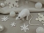 White Snow Mouse/Rat Ornament (Silver)
