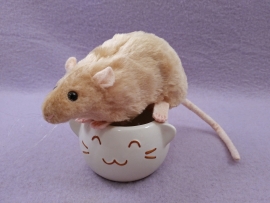 Beige Rat Plushie