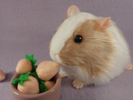 Big Frosted Pink Dutch Guinea Pig Plushie