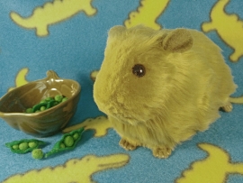 Big Pea Green Guinea Pig Plushie