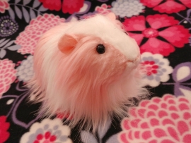 Big Pink Longhaired Dutch Guinea Pig Plushie