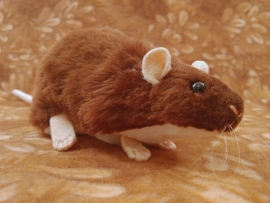 Brown Berkshire Rat Plushie
