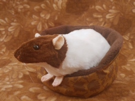 Brown Capped Rat Plushie