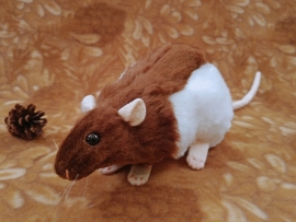 Brown Hooded Rat Plushie