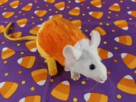 Candy Corn Mouse Plushie