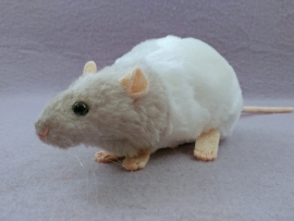 Light Grey Bareback Rat Plushie