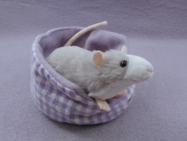Light Grey Blazed Rat Plushie