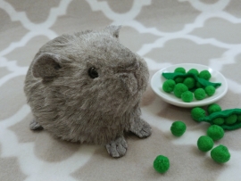 Little Grey Guinea Pig Plushie