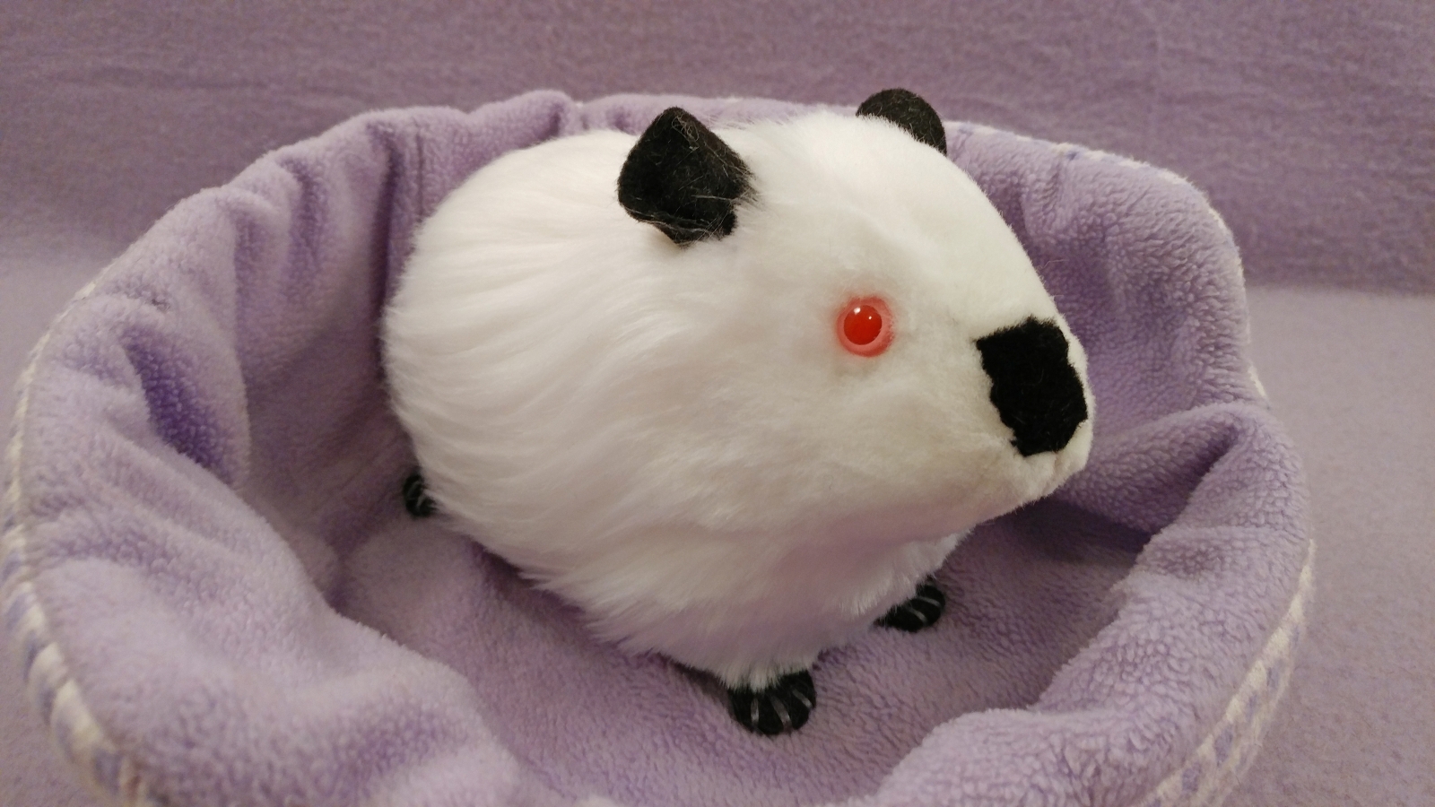 Big Black Himalayan Guinea Pig Plushie Citrine Mouse