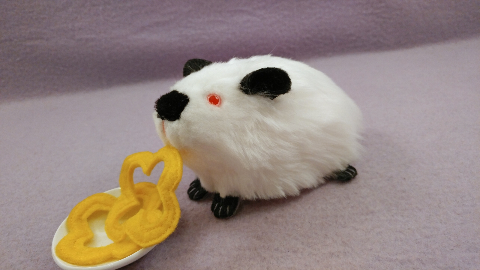 Little black himalayan guinea pig plushie citrine mouse