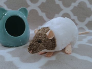 Agouti Grey Capped Rat Plushie
