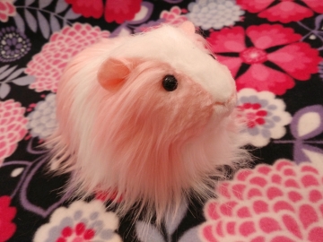 Big Pink Longhaired Dutch Guinea Pig Plushie