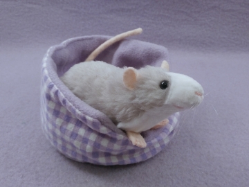Light Grey Blazed Rat Plushie